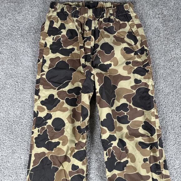 Vtg Columbia Pants Mens M Duck Frog Camouflage Zip Up Pull On Nylon Canvas - Picture 2 of 10